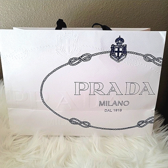 PRADA GIFT BOX & SHOPPING BAG SET W CARDS - Picture 3 of 7